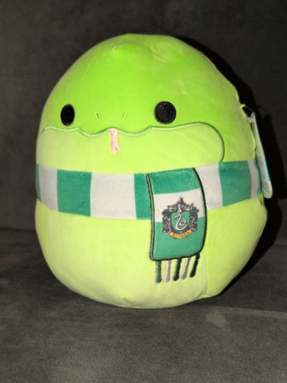 Harry Potter Green Slytherin Snake Plush - Lime Green Round Plushie